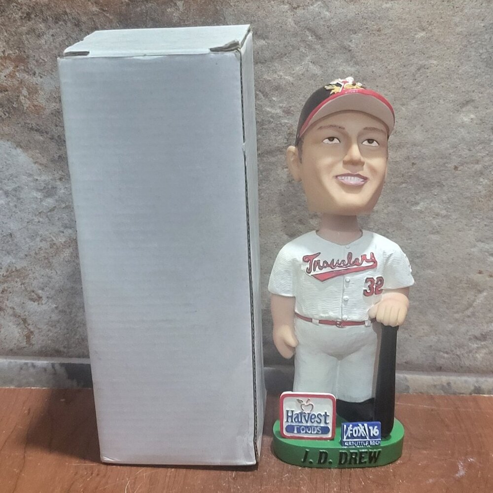 Vintage  JD Drew Bobblehead Doll Baseball Player Arkansas Travelers 2002